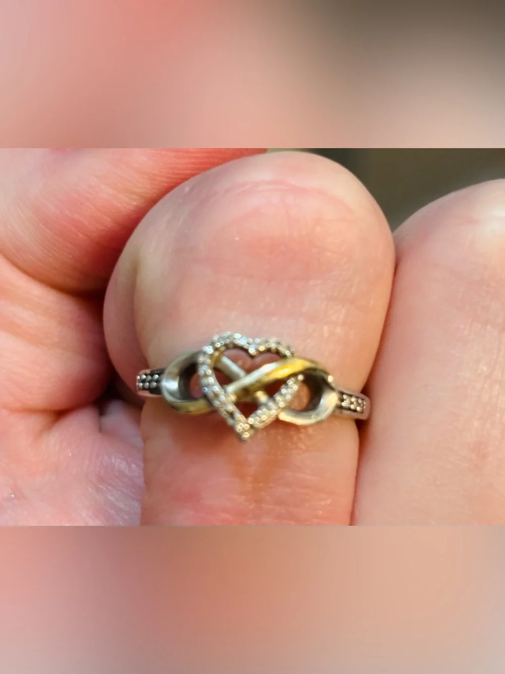 Sterling silver , 1/10 cwt. , 10k yellow gold